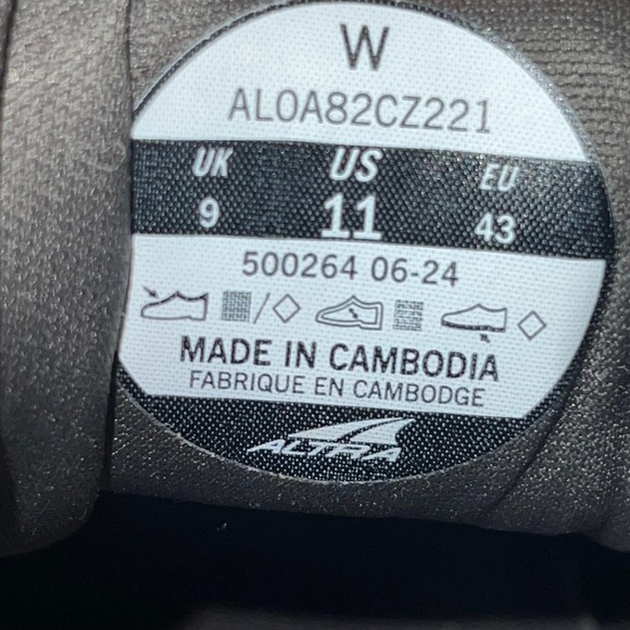 Altra Torin 7 Sneakers Women's Sz 11 Gray Blue Road Running Shoes AL0A82CZ221 - Picture 7 of 8